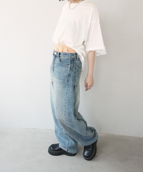 c.u.l(シーユーエル)の「見せパン レディーストランクス ショーツ ギンガムチェック culw837(その他パンツ・レディース・オレンジ/パープル/ブラック/ブルー/ピンク・FREE)」の15枚目の写真