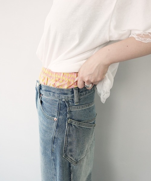 c.u.l(シーユーエル)の「見せパン レディーストランクス ショーツ ギンガムチェック culw837(その他パンツ・レディース・オレンジ/パープル/ブラック/ブルー/ピンク・FREE)」の17枚目の写真