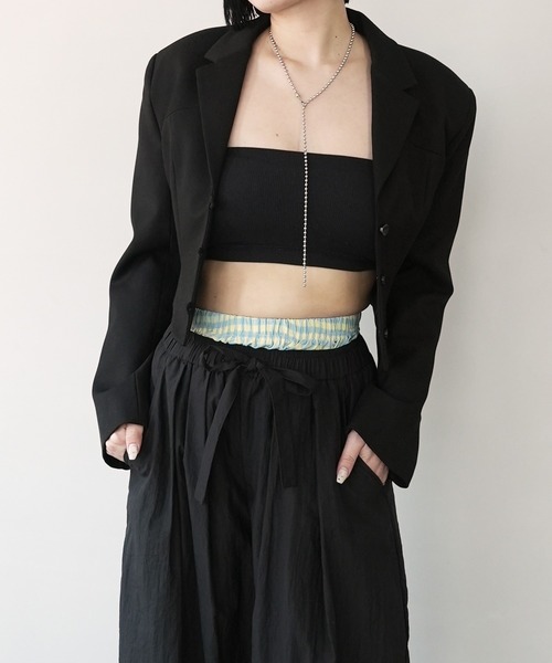 c.u.l(シーユーエル)の「見せパン レディーストランクス ショーツ ギンガムチェック culw837(その他パンツ・レディース・オレンジ/パープル/ブラック/ブルー/ピンク・FREE)」の21枚目の写真