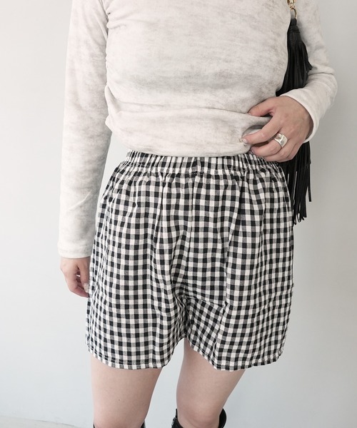Check Fullmoon パンツ AMBIDEX Store △〇LIGHT FULL MOON パンツ(F クロ): l'atelier