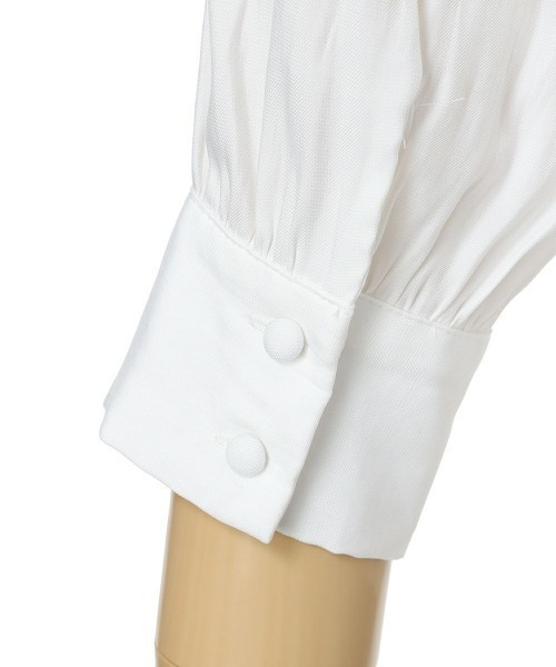 an another angelus（アンアナザーアンジェラス）の「ショールカラーボウタイブラウス（シャツ/ブラウス・レディース・オフホワイト/ブルーグレー・FREE）」の10枚目の写真