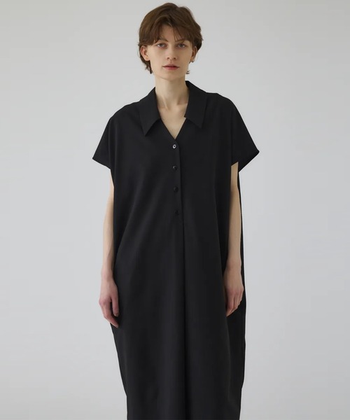 RIM.ARK(リムアーク)の「【RIM.ARK/リムアーク】Wide relax summer dress/ワイドリラックスサマードレス/ワンピース(ワンピース・レディース・ダークブラウン/ブラック・36/38)」の2枚目の写真