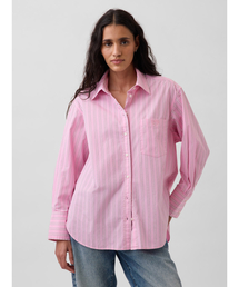 GAP | オーガニック コットンポプリン ビッグシャツ(シャツ/ブラウス)