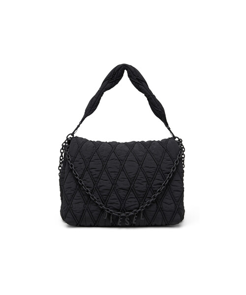 DIESEL(ディーゼル)の「ウィメンズ ショルダーバッグ L CHARM-D CHARM-D SHOULDER L(ショルダーバッグ・レディース・ブラック・UNI)」の1枚目の写真