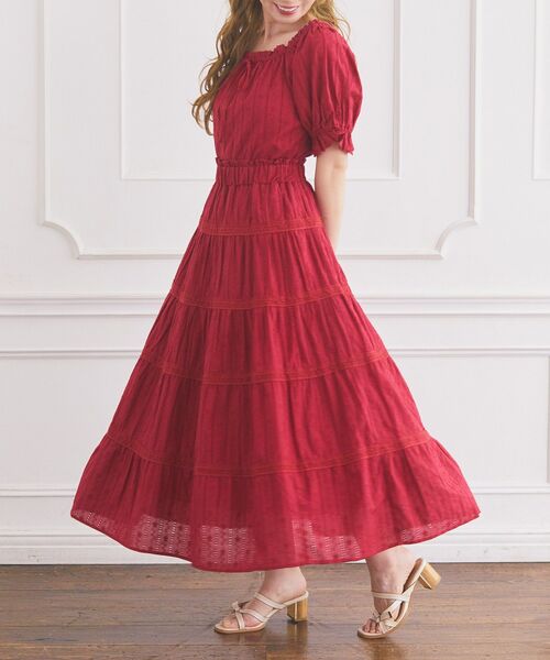 Areeam（アリーム）の「コットンレースラグランブラウス（シャツ/ブラウス・レディース・オフホワイト/レッド・FREE）」の20枚目の写真