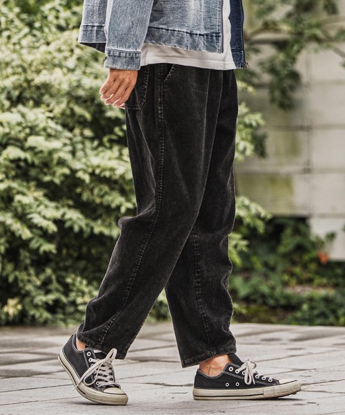 CAMBIO（カンビオ）の「mp13929-Medium Wale Chemical Wash Corduroy Easy Pants イージーパンツ（その他パンツ・メンズ・ブラック/ブラウン・M/L）」の11枚目の写真