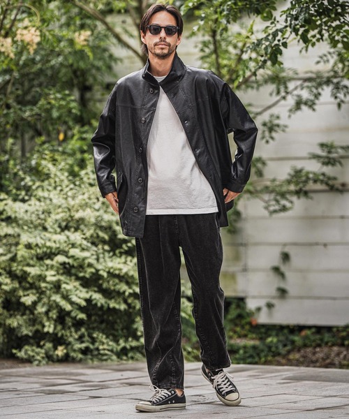 mp13929-Medium Wale Chemical Wash Corduroy Easy Pants