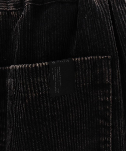 CAMBIO（カンビオ）の「mp13929-Medium Wale Chemical Wash Corduroy Easy Pants イージーパンツ（その他パンツ・メンズ・ブラック/ブラウン・M/L）」の22枚目の写真