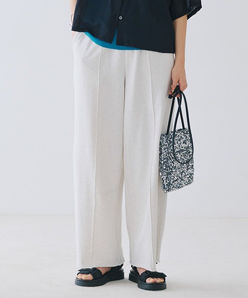 studio CLIP（スタディオクリップ）の「インレーコクーンパンツ（スウェットパンツ・レディース・アイボリー/ネイビー/ライトグレー・FREE）」の3枚目の写真