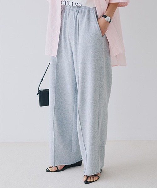 studio CLIP（スタディオクリップ）の「インレーコクーンパンツ（スウェットパンツ・レディース・アイボリー/ネイビー/ライトグレー・FREE）」の11枚目の写真