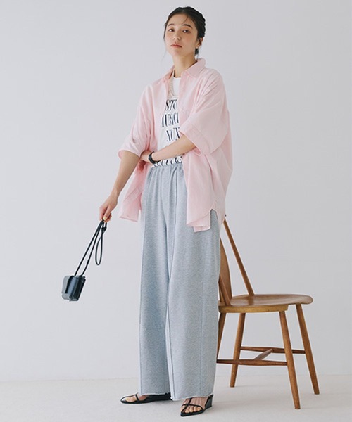 studio CLIP（スタディオクリップ）の「インレーコクーンパンツ（スウェットパンツ・レディース・アイボリー/ネイビー/ライトグレー・FREE）」の10枚目の写真