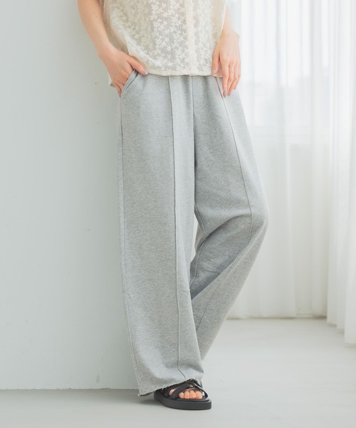 studio CLIP（スタディオクリップ）の「インレーコクーンパンツ（スウェットパンツ・レディース・アイボリー/ネイビー/ライトグレー・FREE）」の8枚目の写真