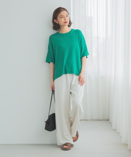 studio CLIP（スタディオクリップ）の「インレーコクーンパンツ（スウェットパンツ・レディース・アイボリー/ネイビー/ライトグレー・FREE）」の18枚目の写真