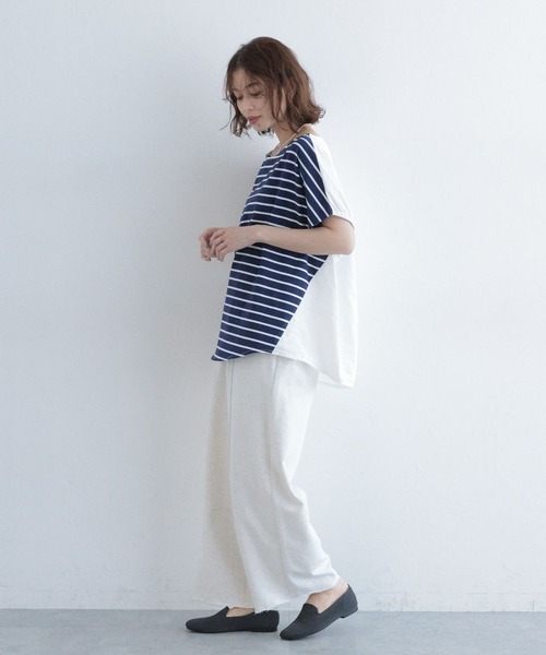 studio CLIP（スタディオクリップ）の「インレーコクーンパンツ（スウェットパンツ・レディース・アイボリー/ネイビー/ライトグレー・FREE）」の13枚目の写真