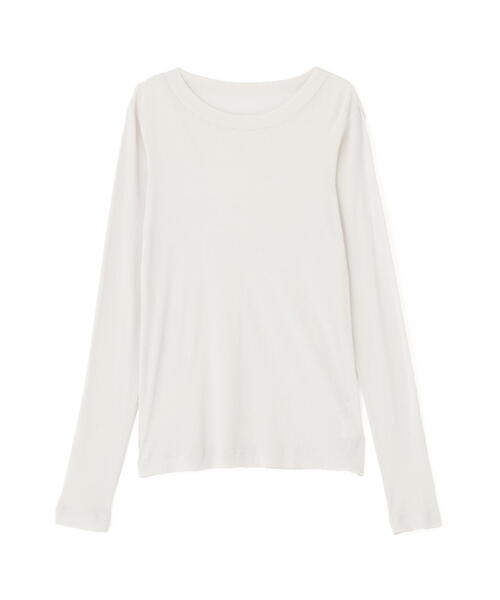 human woman(ヒューマンウーマン)の「◆シアークループルオーバー(Tシャツ/カットソー・レディース・グレー/ホワイト/ネイビー・MEDIUM)」の6枚目の写真