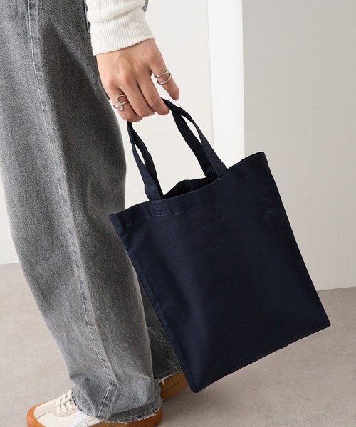 WESTFORD MILL(ウエストフォードミル)の「【WESTFORD MILL】Mini bag for life WM104-O VTS(トートバッグ・レディース・ネイビー/ブラック/ナチュラル/ホワイト・FREE)」の4枚目の写真