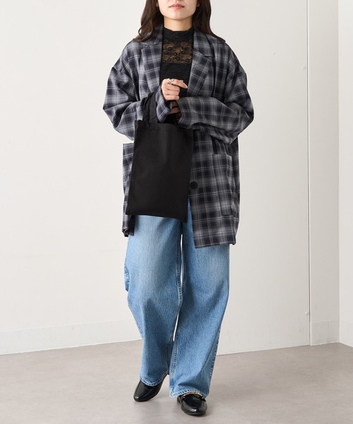 WESTFORD MILL(ウエストフォードミル)の「【WESTFORD MILL】Mini bag for life WM104-O VTS(トートバッグ・レディース・ネイビー/ブラック/ナチュラル/ホワイト・FREE)」の9枚目の写真