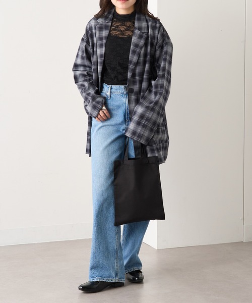 WESTFORD MILL(ウエストフォードミル)の「【WESTFORD MILL】Mini bag for life WM104-O VTS(トートバッグ・レディース・ネイビー/ブラック/ナチュラル/ホワイト・FREE)」の10枚目の写真