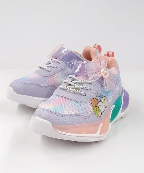 RUGGEDWORKS(ラゲッドワークス)の「《すみっコぐらし》キッズ 光る スニーカー(スニーカー・キッズ・ラベンダー/ピンク・15 /16/17/18)」の3枚目の写真