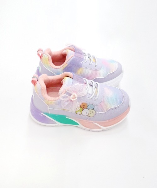 RUGGEDWORKS(ラゲッドワークス)の「《すみっコぐらし》キッズ 光る スニーカー(スニーカー・キッズ・ラベンダー/ピンク・15 /16/17/18)」の5枚目の写真