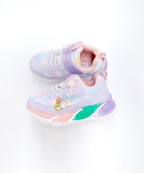 RUGGEDWORKS(ラゲッドワークス)の「《すみっコぐらし》キッズ 光る スニーカー(スニーカー・キッズ・ラベンダー/ピンク・15 /16/17/18)」の7枚目の写真
