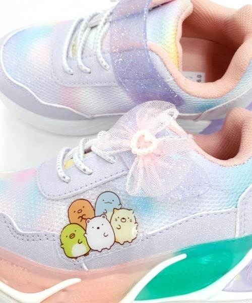 RUGGEDWORKS(ラゲッドワークス)の「《すみっコぐらし》キッズ 光る スニーカー(スニーカー・キッズ・ラベンダー/ピンク・15 /16/17/18)」の10枚目の写真
