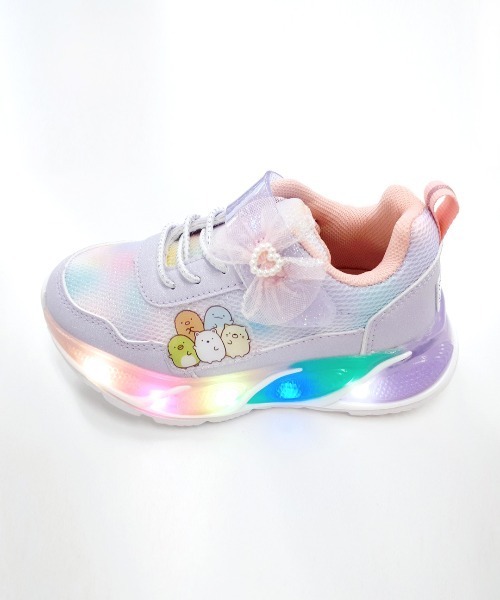 RUGGEDWORKS(ラゲッドワークス)の「《すみっコぐらし》キッズ 光る スニーカー(スニーカー・キッズ・ラベンダー/ピンク・15 /16/17/18)」の14枚目の写真