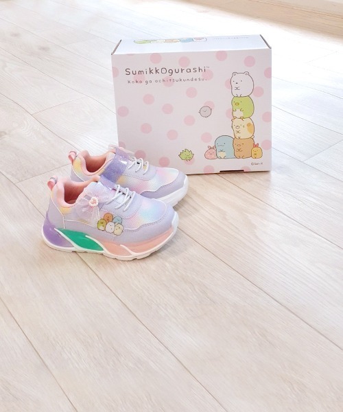 RUGGEDWORKS(ラゲッドワークス)の「《すみっコぐらし》キッズ 光る スニーカー(スニーカー・キッズ・ラベンダー/ピンク・15 /16/17/18)」の16枚目の写真