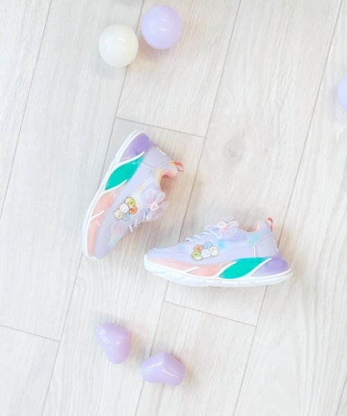 RUGGEDWORKS(ラゲッドワークス)の「《すみっコぐらし》キッズ 光る スニーカー(スニーカー・キッズ・ラベンダー/ピンク・15 /16/17/18)」の17枚目の写真