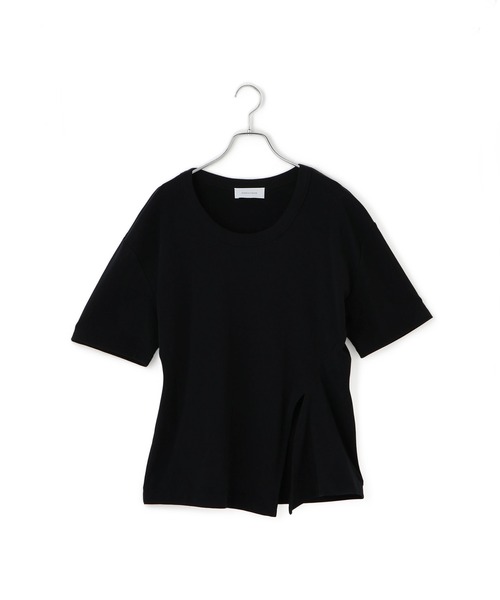 未使用タグ付　Adam et Rope'(アダムエロペ) ブラックTシャツ ADAM ET ROPE' tシャツ 「接触冷感」スタンダード Tシャツ