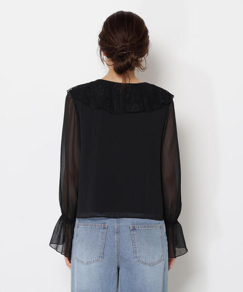 PROPORTION BODY DRESSING（プロポーションボディドレッシング）の「レースフリル楊柳ブラウス / 1215210807（シャツ/ブラウス・レディース・ブラック/ピンク/ホワイト・MEDIUM/SMALL）」の22枚目の写真