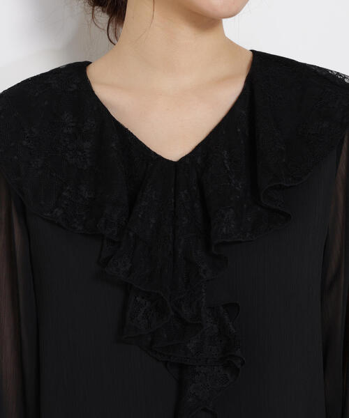 PROPORTION BODY DRESSING（プロポーションボディドレッシング）の「レースフリル楊柳ブラウス / 1215210807（シャツ/ブラウス・レディース・ブラック/ピンク/ホワイト・MEDIUM/SMALL）」の21枚目の写真
