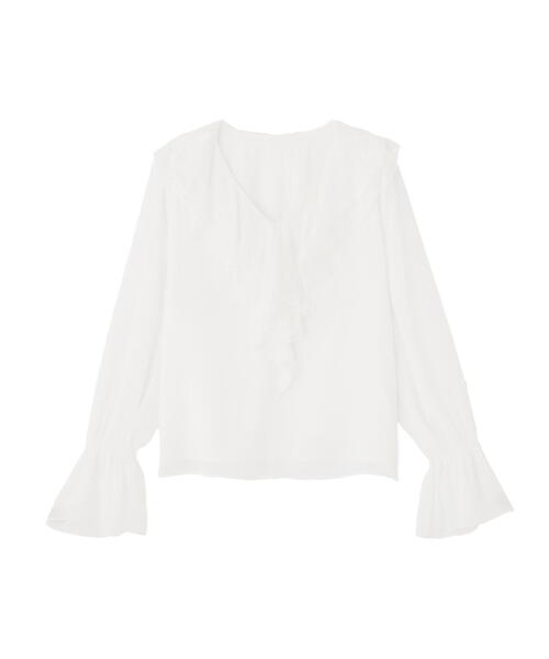 PROPORTION BODY DRESSING（プロポーションボディドレッシング）の「レースフリル楊柳ブラウス / 1215210807（シャツ/ブラウス・レディース・ブラック/ピンク/ホワイト・MEDIUM/SMALL）」の17枚目の写真