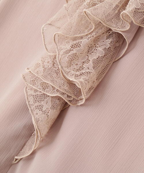 PROPORTION BODY DRESSING（プロポーションボディドレッシング）の「レースフリル楊柳ブラウス / 1215210807（シャツ/ブラウス・レディース・ブラック/ピンク/ホワイト・MEDIUM/SMALL）」の4枚目の写真