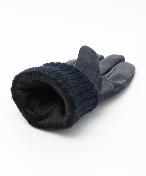 SHIPS（シップス）の「SHIPS:〈タッチパネル対応〉スエード リブ グローブ（手袋・メンズ・ネイビー/ブラウン/ブラック・ONE SIZE）」の9枚目の写真