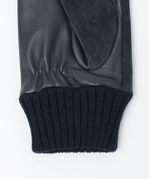 SHIPS（シップス）の「SHIPS:〈タッチパネル対応〉スエード リブ グローブ（手袋・メンズ・ネイビー/ブラウン/ブラック・ONE SIZE）」の10枚目の写真