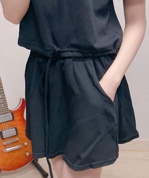 NANAHACHI(ナナハチ)の「ポロカラーTシャツ ショートパンツ セットアップ(セットアップ・レディース・クリーム/グレー/ブラック・FREE)」の8枚目の写真