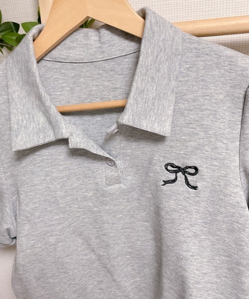 NANAHACHI(ナナハチ)の「ポロカラーTシャツ ショートパンツ セットアップ(セットアップ・レディース・クリーム/グレー/ブラック・FREE)」の13枚目の写真