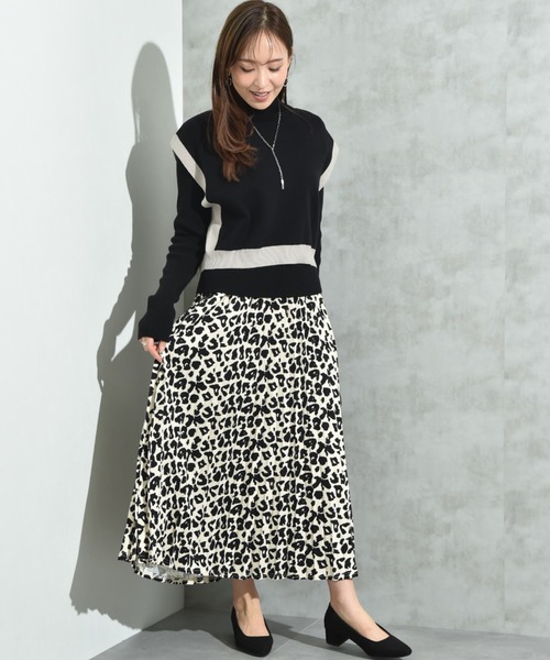 INTERPLANET（インタープラネット）の「サンディングアニマルプリントプリーツスカート（スカート・レディース・ブラウン/オフホワイト・FREE）」の21枚目の写真