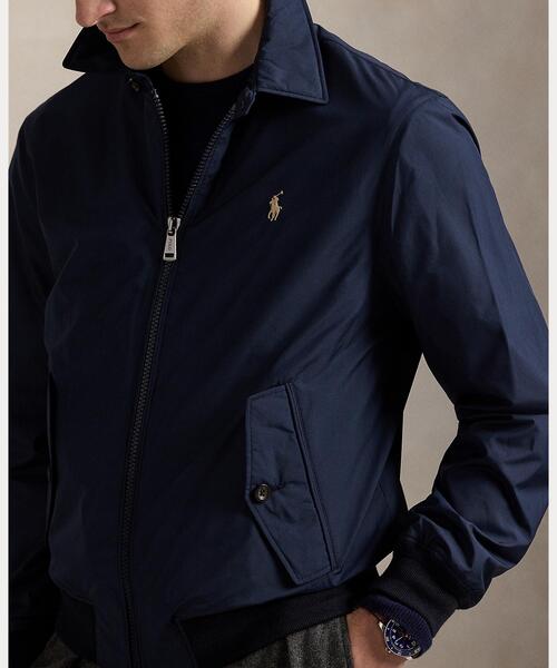 ポロラルフローレン ゴールデンパッカブルボンバージャケット 薄手ダウン