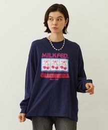 青木笑依 ミルクフェド ビックT MILKFED.（ミルクフェド）の「S/S BIG TEE HEAVY METAL （ビッグ
