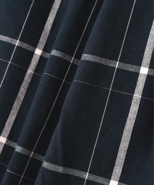 MHL.（エムエイチエル）の「GRAPHIC GRID CHECK COTTON（シャツ/ブラウス・レディース・ネイビー・1/2）」の6枚目の写真
