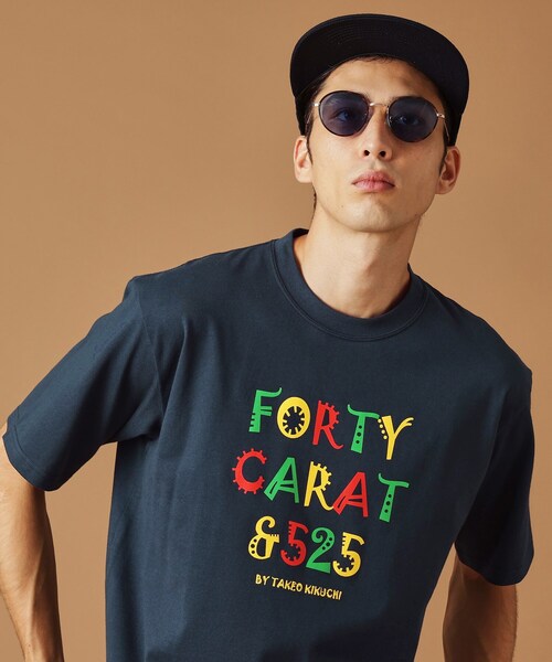 40ct&525(フォーティーカラッツアンドゴーニーゴ)の「【Sサイズ~】レゲエ調プリント半袖Tシャツ(Tシャツ/カットソー・メンズ・ブラック/ダークブラウン/ブルー系その他・01/02/03/04)」の6枚目の写真