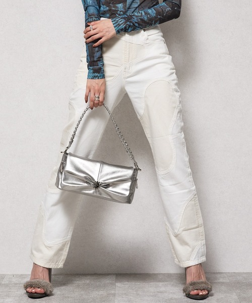 EVRIS(エヴリス)の「【EVRIS/エブリス】SUNNY ギャザー フラップショルダーバッグ(ショルダーバッグ・レディース・シルバー/アイボリー/ブラック/レッド・FREE)」の17枚目の写真