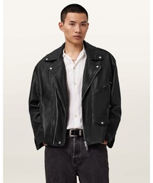 【美品】ALLSAINTS ダブルライダースジャケット　ライダース ブルゾン ALLSAINTS｜オールセインツ（メンズ）のライダースジャケット
