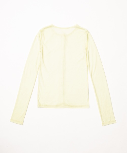 FEKETE（フェケテ）の「sheer cardigan / シアーカーディガン（カーディガン/ボレロ・レディース・ネイビー/ライトイエロー・LARGE/MEDIUM/SMALL）」の17枚目の写真
