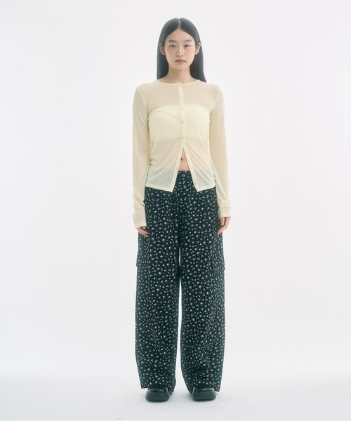 FEKETE（フェケテ）の「sheer cardigan / シアーカーディガン（カーディガン/ボレロ・レディース・ネイビー/ライトイエロー・LARGE/MEDIUM/SMALL）」の13枚目の写真