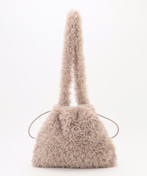 ANY（エニィ）の「2WAYファーワンショルダーバッグ（ショルダーバッグ・レディース・黄土色系/ベージュ系・F）」の2枚目の写真