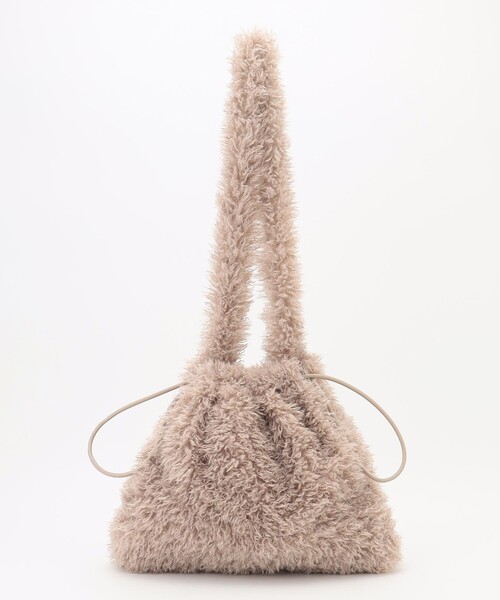 ANY（エニィ）の「2WAYファーワンショルダーバッグ（ショルダーバッグ・レディース・黄土色系/ベージュ系・F）」の3枚目の写真