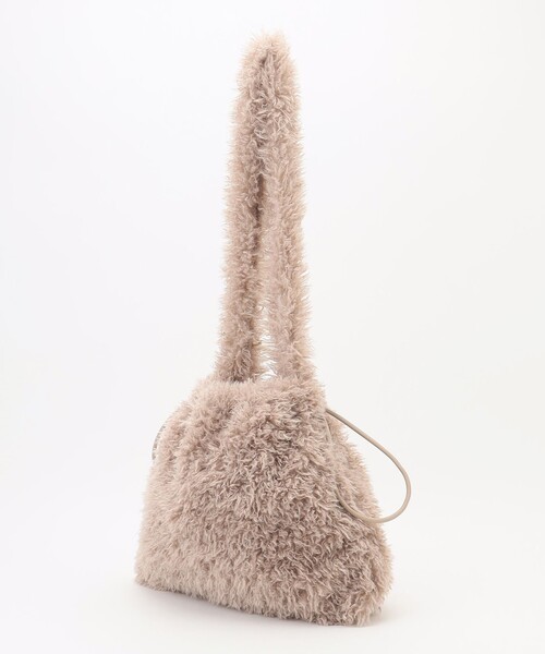 ANY（エニィ）の「2WAYファーワンショルダーバッグ（ショルダーバッグ・レディース・黄土色系/ベージュ系・F）」の4枚目の写真